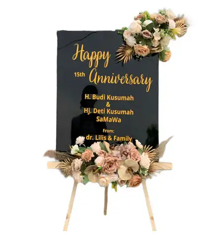 Papan Bunga Akrilik Air Besi