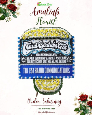 Papan Bunga Duka di Air Besi