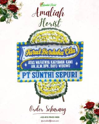Papan Bunga Duka di Air Besi